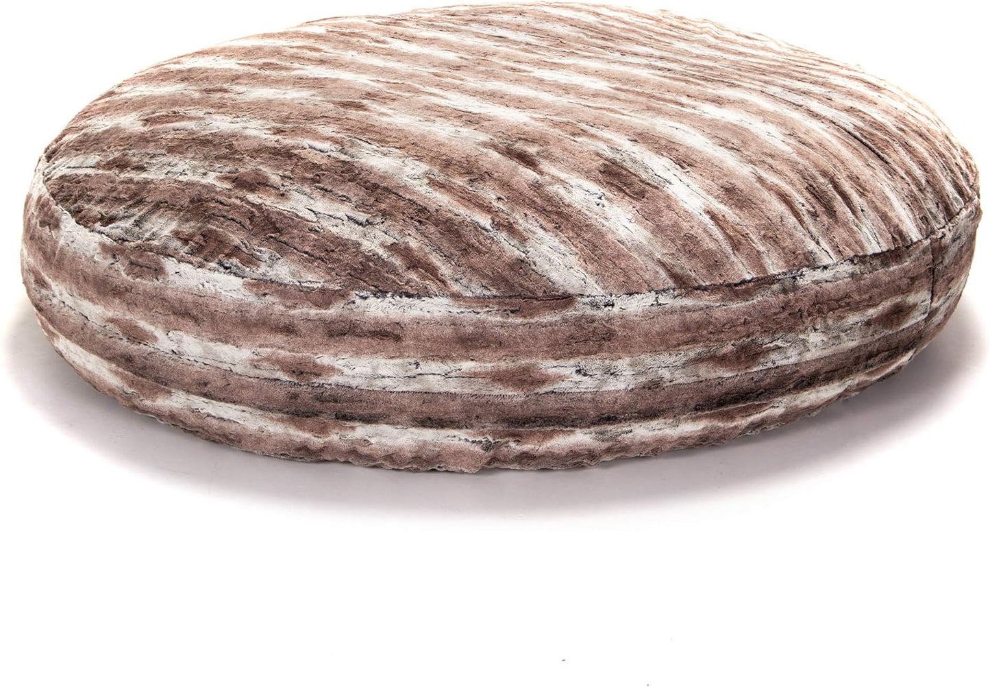 Jaxx 6 Foot Cocoon - 2-in-1 Convertible Bean Bag Bed & Large Bean Bag Chair for Adults, Premium Luxe Faux Fur - Mountain Fox